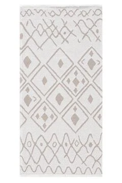 Colored machine carpet on a white background Stock Photos