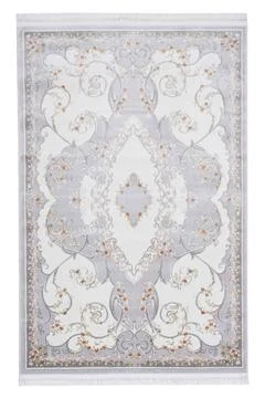 Colored machine carpet on a white background Stock Photos
