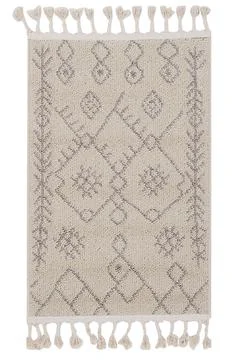 Colored machine carpet on a white background Stock Photos