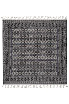 Colored machine carpet on a white background Stock Photos