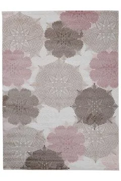 Colored machine carpet on a white background Stock Photos