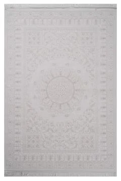 Colored machine carpet on a white background Stock Photos