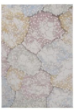 Colored machine carpet on a white background Stock-Fotos