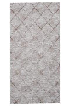 Colored machine carpet on a white background Stock Photos