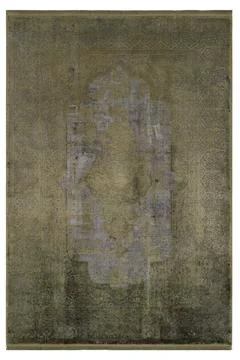 Colored machine carpet on a white background Foto stock