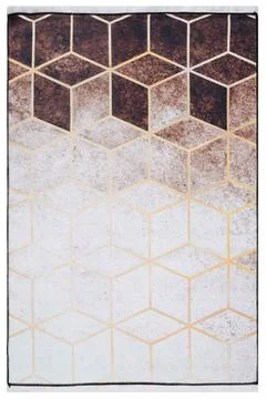 Colored machine carpet on a white background Stock Photos