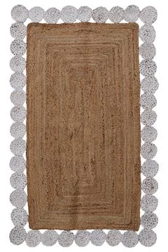 Colored machine carpet on a white background Stock Photos