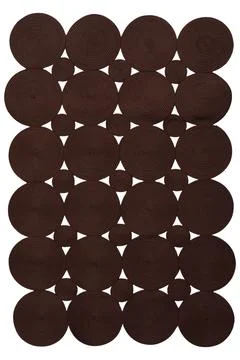 Colored machine carpet on a white background Stock Photos