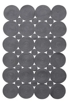 Colored machine carpet on a white background Stock Photos