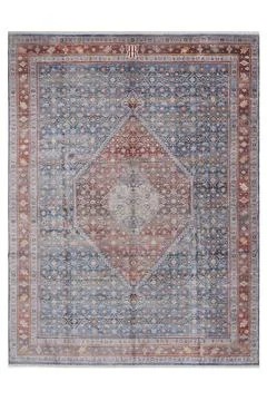 Colored machine carpet on a white background Stock Photos