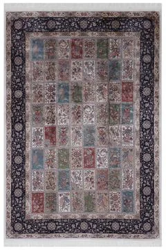 Colored machine carpet on a white background Stock Photos