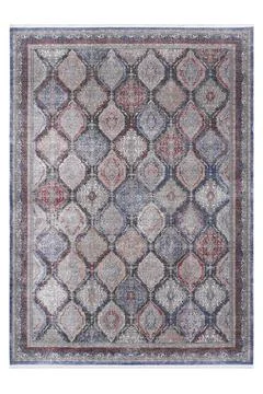 Colored machine carpet on a white background Stock Photos