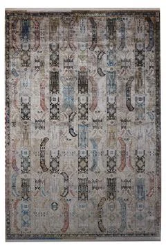 Colored machine carpet on a white background Stock Photos