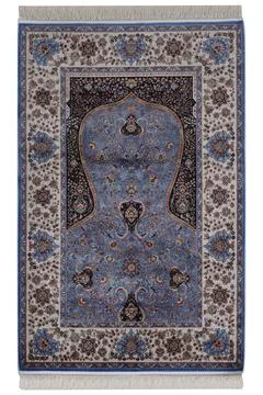 Colored machine carpet on a white background Stock Photos