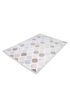 Colored machine carpet on a white background Stock Photos