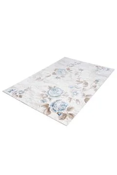 Colored machine carpet on a white background Stock Photos