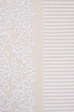 Colored machine carpet on a white background Foto stock