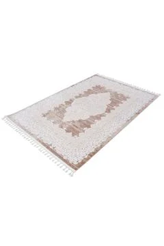 Colored machine carpet on a white background Stock Photos