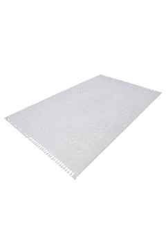 Colored machine carpet on a white background Stock Photos