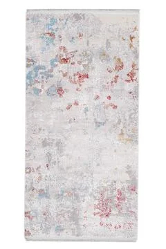 Colored machine carpet on a white background Stock Photos