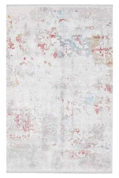 Colored machine carpet on a white background Stock Photos