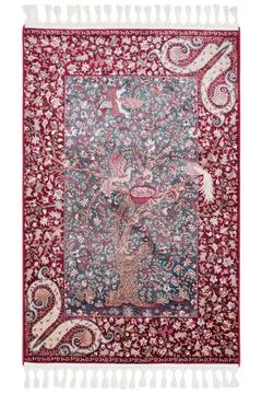 Colored machine carpet on a white background Stock Photos