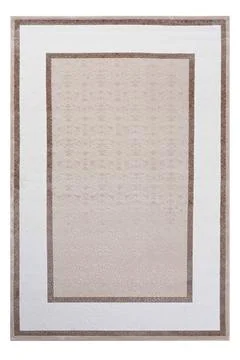 Colored machine carpet on a white background Foto stock