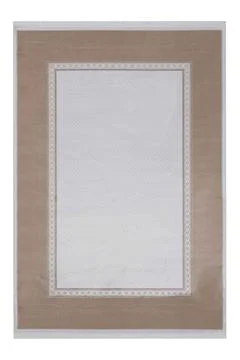 Colored machine carpet on a white background Stock Photos