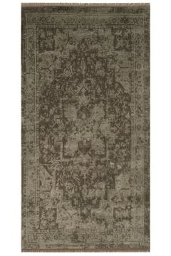 Colored machine carpet on a white background Foto stock