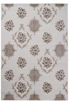 Colored machine carpet on a white background Stock Photos
