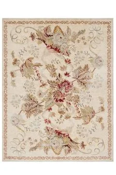 Colored machine carpet on a white background Foto stock