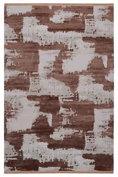 Colored machine carpet on a white background Stock Photos