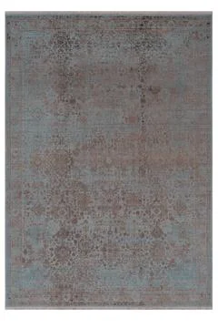 Colored machine carpet on a white background Foto stock