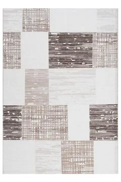 Colored machine carpet on a white background Stock Photos