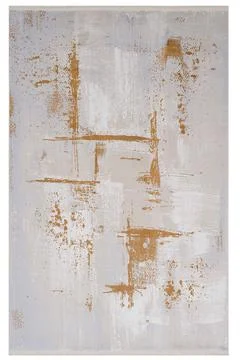 Colored machine carpet on a white background Foto stock