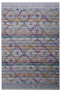 Colored machine carpet on a white background Stock Photos