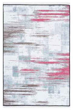 Colored machine carpet on a white background Foto stock