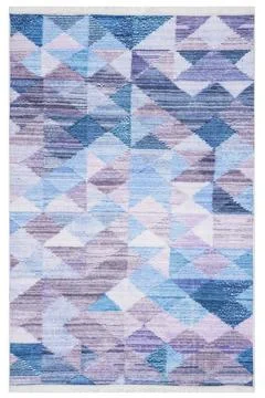 Colored machine carpet on a white background Stock Photos