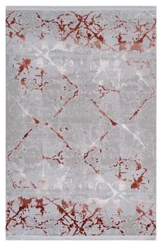 Colored machine carpet on a white background Stock Photos