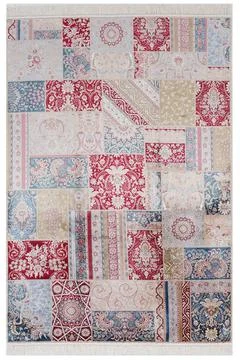 Colored machine carpet on a white background Stock Photos