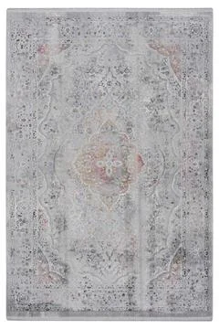 Colored machine carpet on a white background Stock Photos