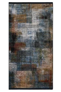 Colored machine carpet on a white background Stock Photos