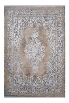 Colored machine carpet on a white background Stock Photos