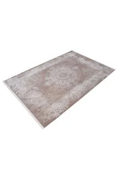 Colored machine carpet on a white background Stock Photos