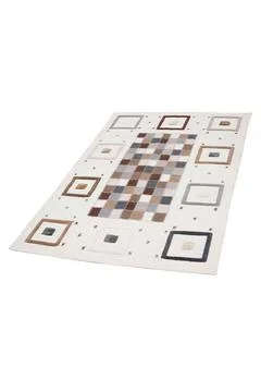 Colored machine carpet on a white background Stock-Fotos