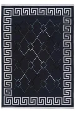 Colored machine carpet on a white background Stock Photos