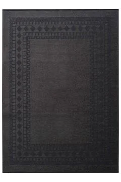 Colored machine carpet on a white background Stock Photos