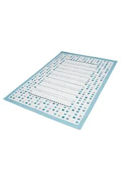 Colored machine carpet on a white background Stock Photos