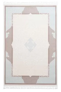 Colored machine carpet on a white background Stock Photos