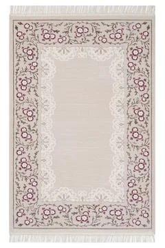 Colored machine carpet on a white background Stock Photos